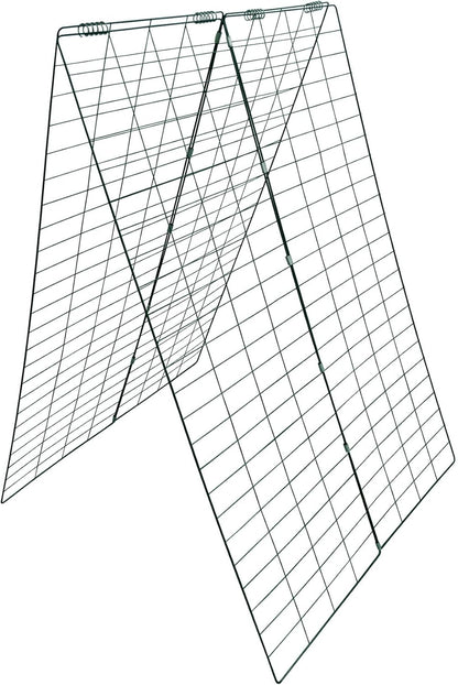 Garden Cucumber Trellis A-Frame Folding Plant Trellis 48 Inch by 34 Inch for Climbing Vegetables Flowers Green 1 Pack with Clips,Cable Ties and Ground Stakes