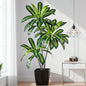 Artificial Dracaena Plant 4FT - Realistic Fake Dracaena Tree Tall Large Faux Silk Plants Fake Floor Potted Artificial Plants for Home Decor, Office Plants