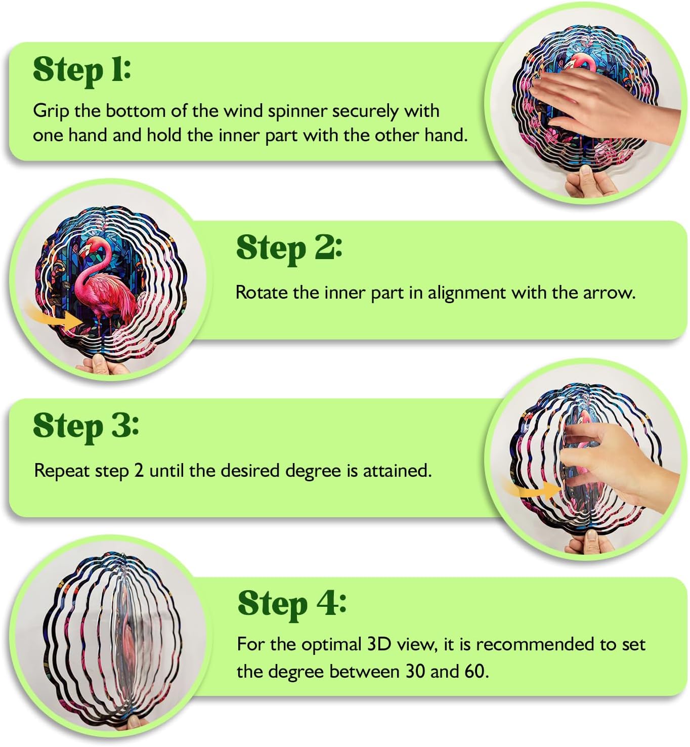 Phoenix Wind Spinner, Phoenix Wind Spinner Hanging for Yard and Garden, Unique Gift Wind Spinner, 3D Hanging Wind Spinner Outdoor, Cute Phoenix Wind Spinner