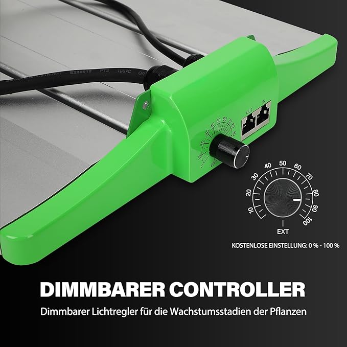 RDJ Bouns 120W Grow Lights Full Spectrum with UV and IR, Adjustable Panel Angle, 0-100 Dimming, Daisy Chain, Grow Tent Lights Seeds and Vegetables Flowers for Indoor Plants for 2x2 or 3x3 Tents