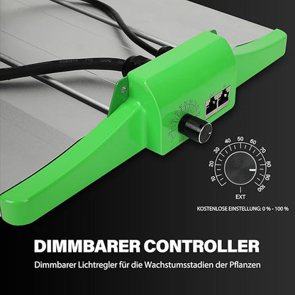 RDJ Bouns 120W Grow Lights Full Spectrum with UV and IR, Adjustable Panel Angle, 0-100 Dimming, Daisy Chain, Grow Tent Lights Seeds and Vegetables Flowers for Indoor Plants for 2x2 or 3x3 Tents