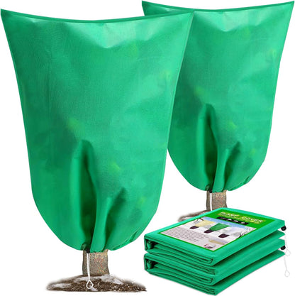 DQS 2 Pack Plant Covers Freeze Protection, 39.3" x39.3" Winter Frost Protection Blankets Frost Cloth,Suitable for Outdoor Winter Frost, Cold Weather, shrubs, Trees, Jackets, and coverings