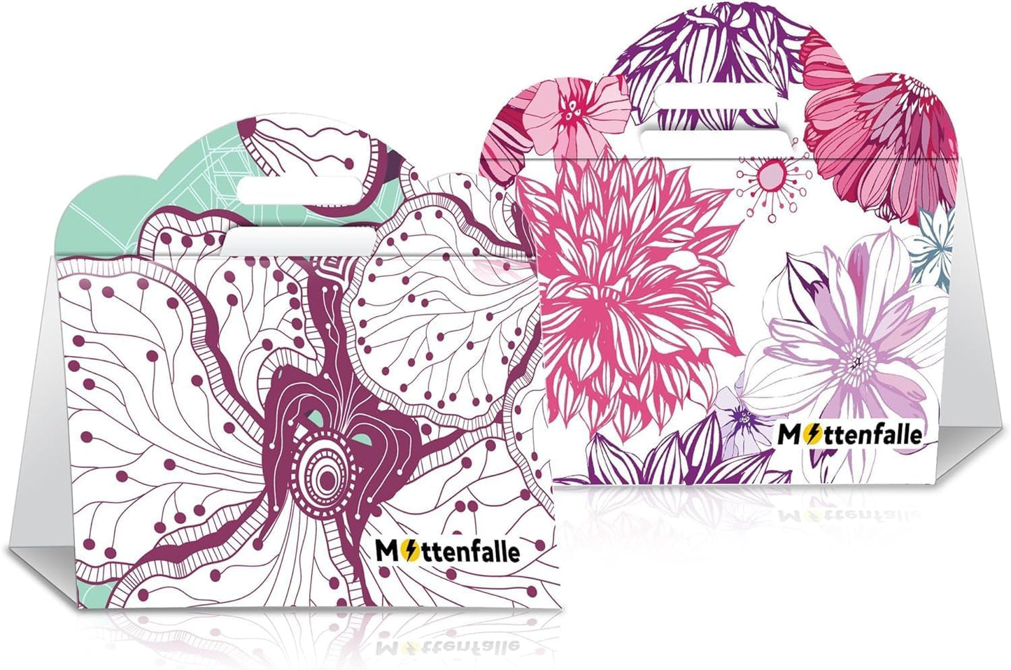 Mottenfalle Clothes Moth Traps 6-Pack - Prime Safe Non-Toxic Eco-Friendly Moth Traps with Pheromones Sticky Adhesive Tool for Wool Closet Carpet (Table-Top)