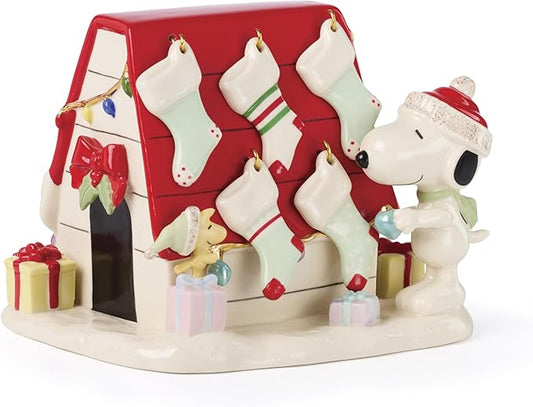 Lenox 897884 Snoopys Christmas Decor for You Figurine, Christmas Decorations, Peanuts, Indoor
