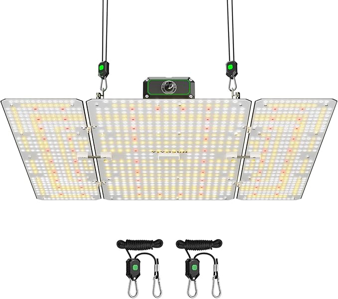 VIVOSUN LumaLight 400W LED Grow Light, Full Spectrum Plant Light, Smart Dimmable & High PPFD for Indoor Plants Seedling Vegetables Bloom, Fits 4×4/5×5 Grow Tents