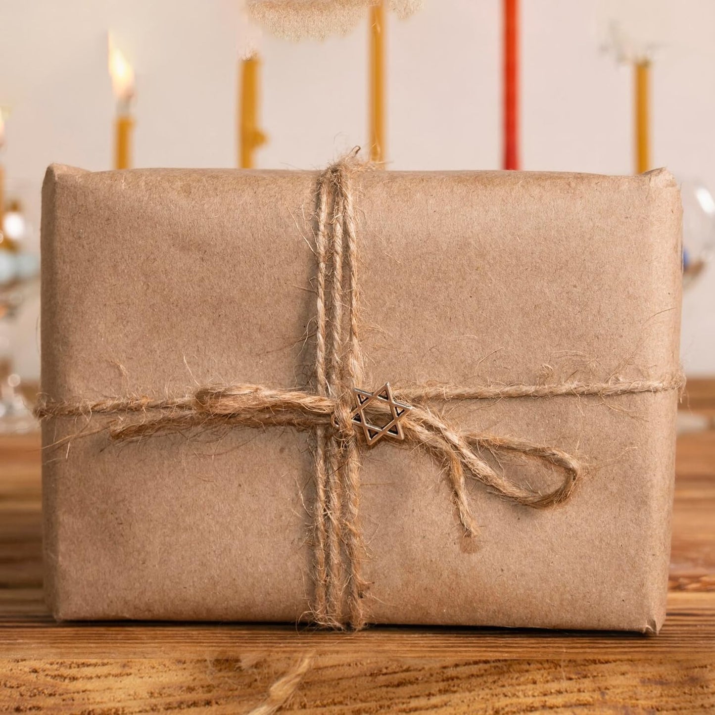 Natural Jute Twine 656 Feet Long String for Crafts Gift Wrapping Christmas Handmade Arts Decoration Packing String Home Decor （3mm * 656feet）