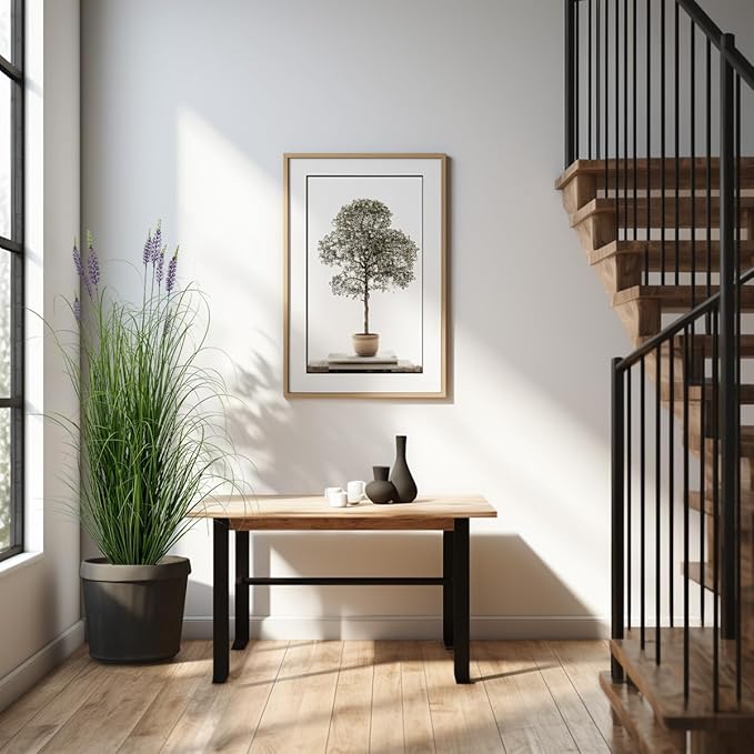 Artificial Plant 5ft(2pack) Tall Artificial Lavender Faux Plants Indoor Home Decorative