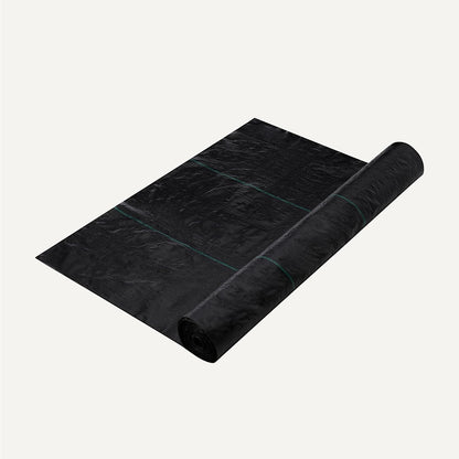 Amazon Basics Weed Barrier Fabric, Black, 1-Pack