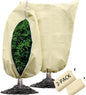 Plant Covers Freeze Protection, 7.87 X 98.4 Inch Plant Frost Protection Covers, 2-Pack,with Zipper and Drawstring Outdoor Winterizing Plant Blankets.