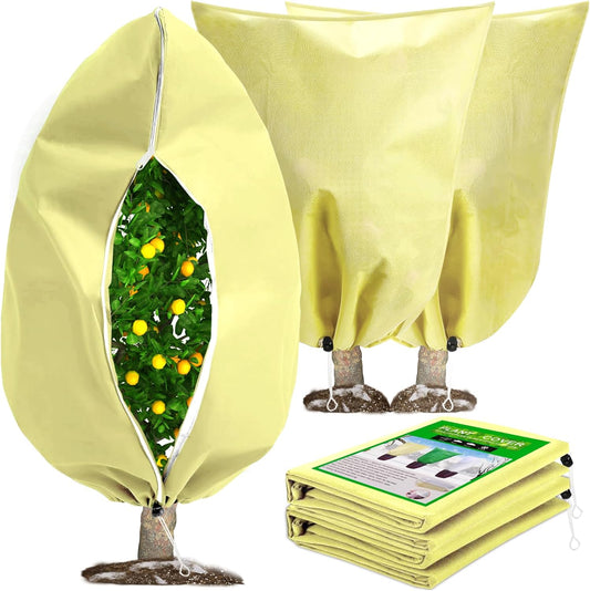 DQS 2 Pack Plant Covers Freeze Protection, 70.8" x82.6" Winter Frost Protection Blankets Frost Cloth,Suitable for Outdoor Winter Frost, Cold Weather, shrubs, Trees, Jackets, and coverings