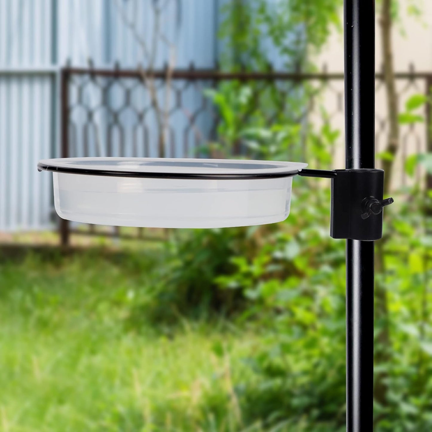 yosager Premium Bird Feeding Station Kit, 90" x 23" Birds Feeder Pole, Planter Hanger, Multi Feeder Hanging Kit with Metal Suet and Bath for Bird Watching, Attracting Wild Birds