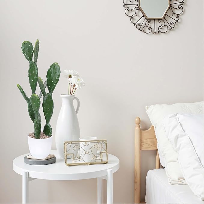 22Inch Artificial Cactus Faux Cacti Fake Cactus Saguaro Potted Plants for Indoor Outdoor Home Offices Store Decoration