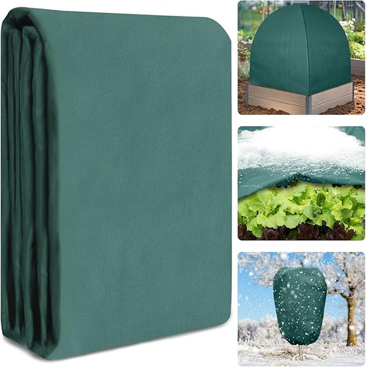 UQM 10 X 33 Ft Plant Covers Freeze Protection, 1.08oz/Yd² Frost Cloths Blankets for Outdoor Plants, Frost Protection Plant Cover for Winter Vegetables Plants Raised Bed