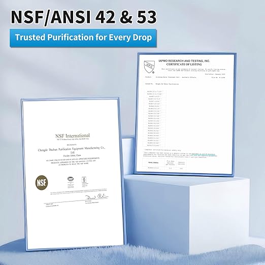 WINGSOL Jumbo Under Sink Water Filter with Faucet, NSF/ANSI 53&42, Reduce 99.99% Lead, Chlorine, Sediment, Mineralize & Alkalize Water, 24K Gallon Long-Lasting, Quick Change, Life Indicator