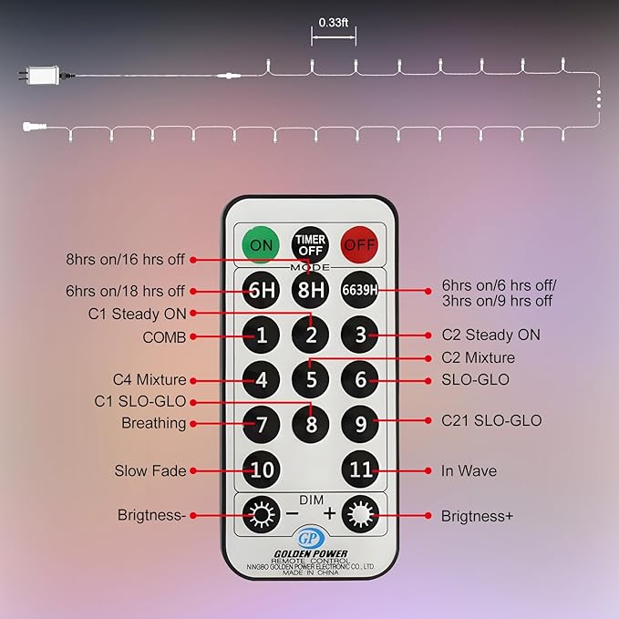 328 FT 1000 LED String Lights Outdoor Indoor, Christams String Lights Waterproof 8 Modes & Timer, Fairy Lights Plug in for Bedroom, Weeding, Patio, Party, Holiday,Christmas Decor