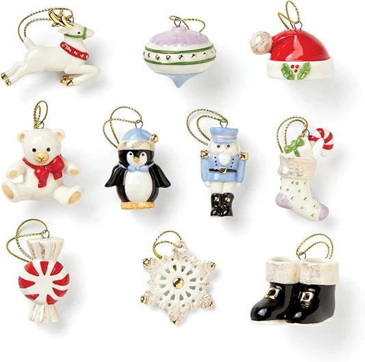 Lenox 867170 Memories 10-Piece Christmas Tree Ornament Set