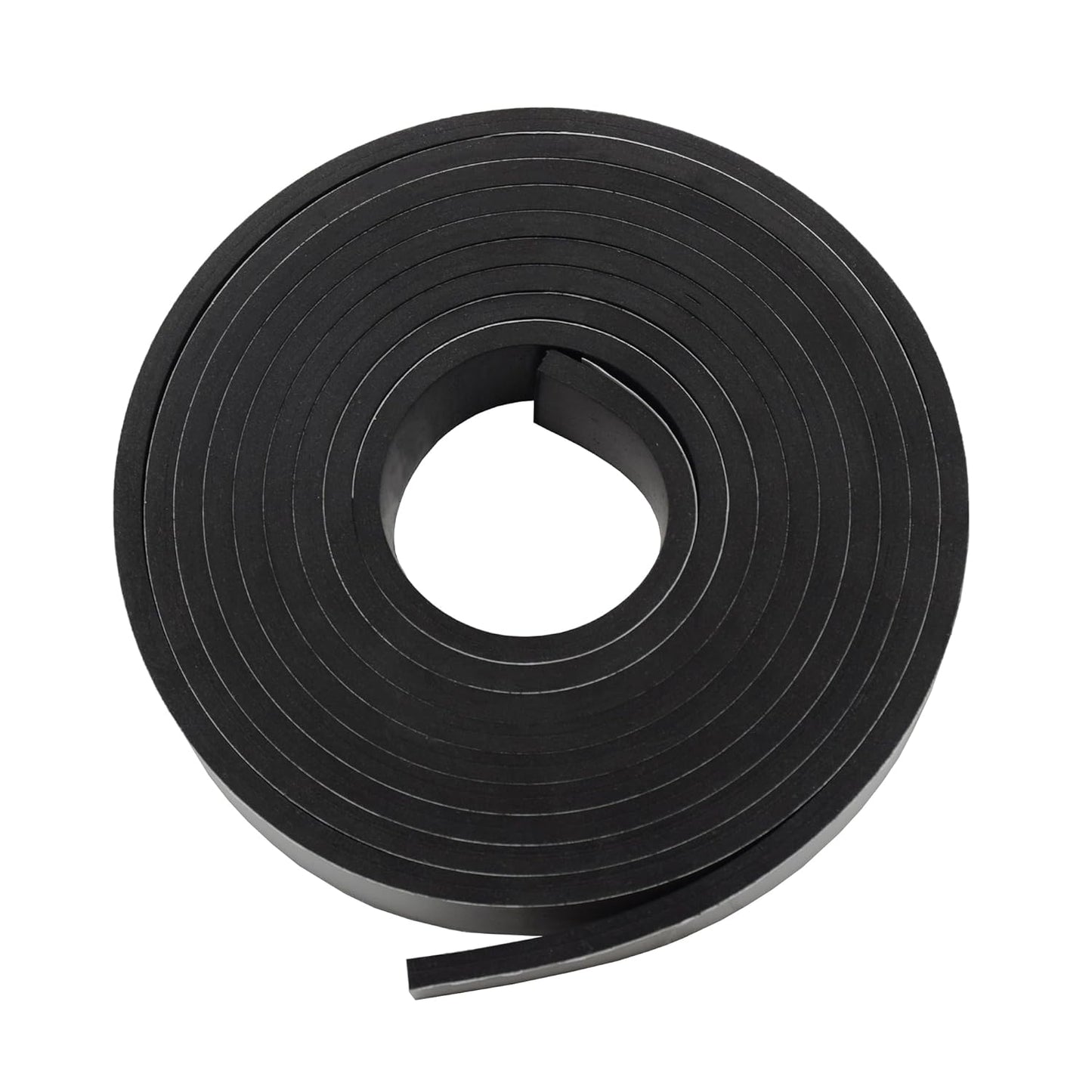 DOBTIM Neoprene Rubber Strips Self Adhesive 3/16 (.187)" Thick X 1" Wide X 10'Long, Solid Rubber Sheets, Rolls & Strips for Gaskets DIY, Supports, Bumpers, Abrasion
