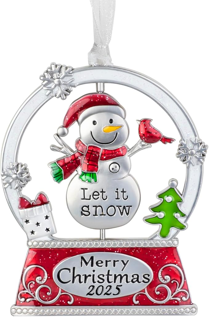 Laraine Christmas Tree Ornaments – 2025 Decorative Rotation Hanging Pendant of Car Charm Holiday Keepsake Gift Home Decor (Snowman (2025))