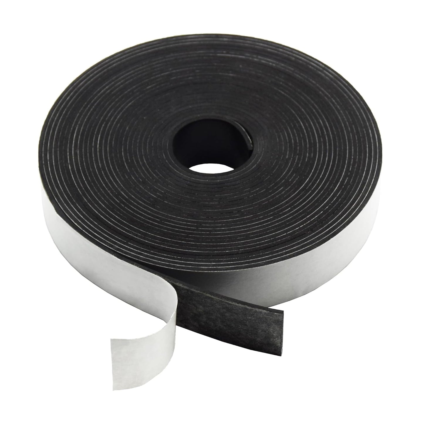 DOBTIM Neoprene Rubber Strips Self Adhesive 1/16 (.062)" Thick X 1" Wide X 25'Long, Solid Rubber Sheets, Rolls & Strips for Gaskets DIY, Bumpers, Abrasion
