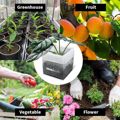 50 Pcs Non-Woven Plant Nursery Bags, Outdoor Plant Seeding Bags, Seedling Pots Container, Fabric Seedling Pots Plants Pouch, 11.02” x 11.02”/28x28cm