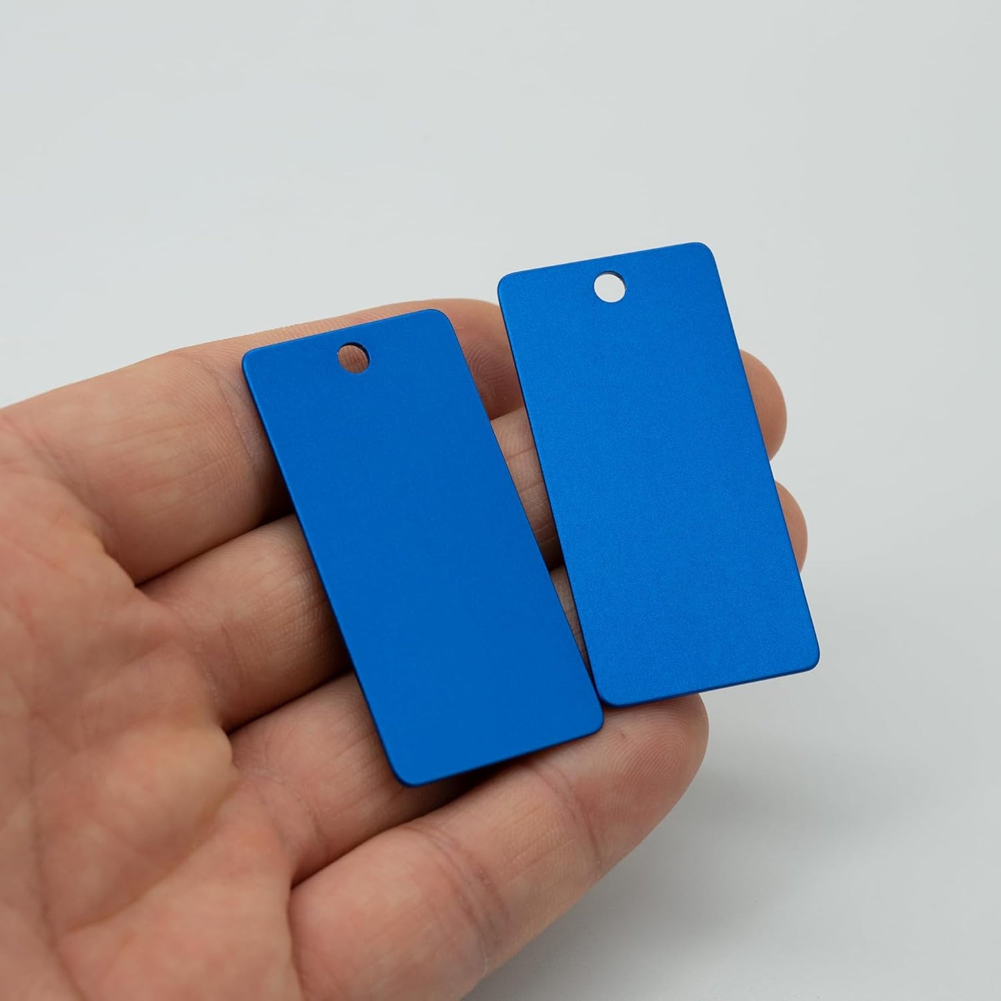 StayMax Anodized Aluminum Engraving Blanks 1x2 Inch 50 Pack (Blue)