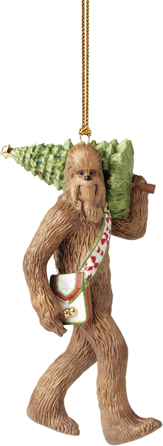 Lenox 895947 Chewbacca with Christmas Tree Ornament, Holiday