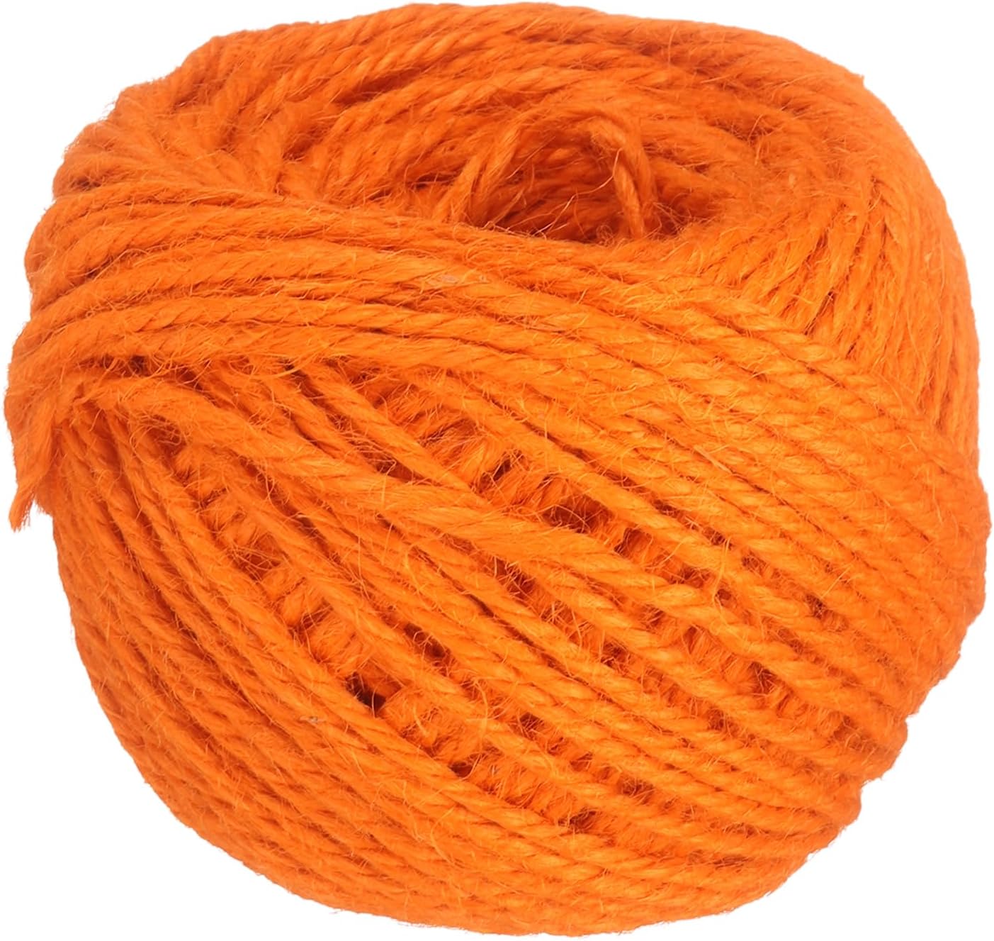 uxcell 164 Feet Natural Jute Twine String,3mm Thin Garden Twine Rope Colored Plant String Cord for DIY Art Crafts Gift Wrapping Decoration Packing Gardening Plant Hanger,Orange
