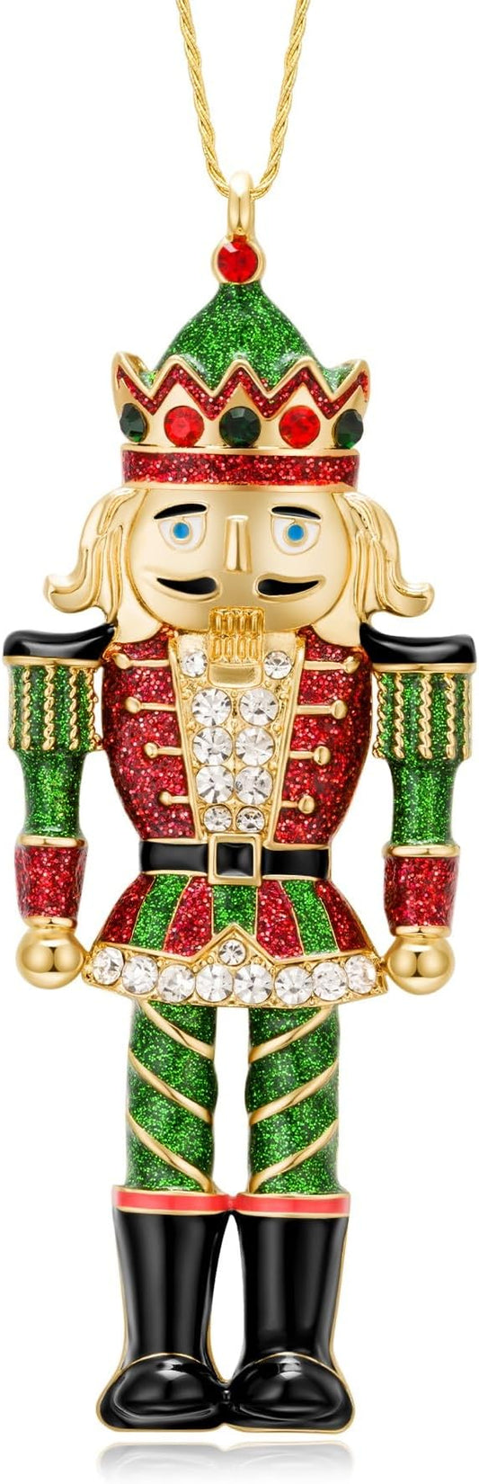 2025 Christmas Nutcracker Ornament, Metal Hanging Nutcracker Ornaments, Nutcracker Christmas Ornament Gifts for Sisters Mom Grandparent Women Men
