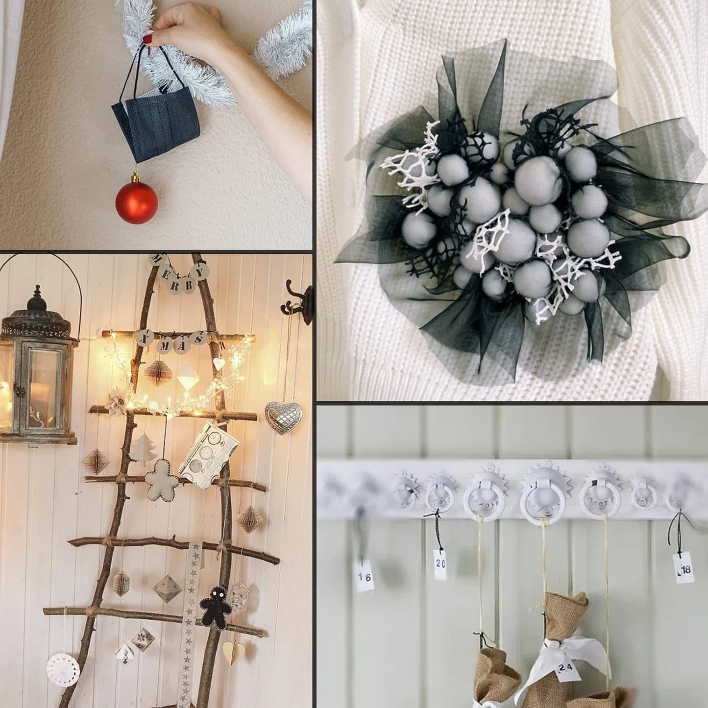 Anvin 984 Feet Cotton Jute Twine Pack - Natural, Black (Pack of 3, 10 Ply, 2mm Thick) for Bakers, Butchers, Arts & Crafts, Gardening