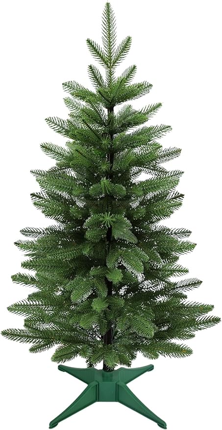 Small Christmas Tree, 3FT Artificial Tabletop Mini Christmas Tree for Office, Desk, Indoor, Outdoor, Holiday Xmas Party Decoration, Not Pre-lit Lights, Easy Assembly, Green