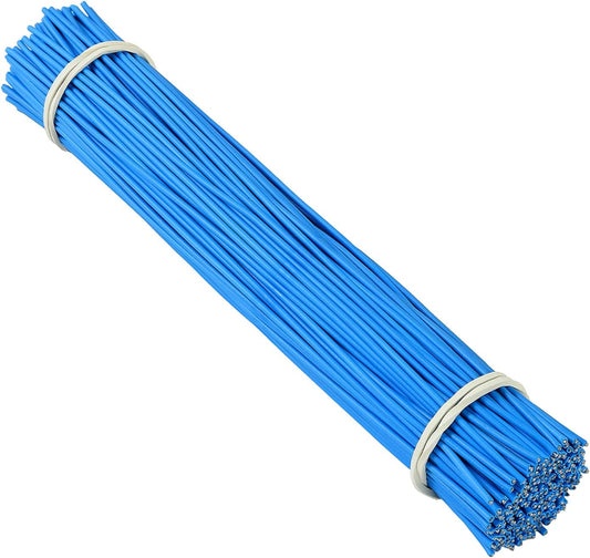 200 Pcs 6 inch Garden Twist Tie, Round Plastic Twist Ties for Plants, Vines and Wrapping Cords or Christmas Tree Gardening Plants Growth and Care, Office Home Cable Organization (Blue)