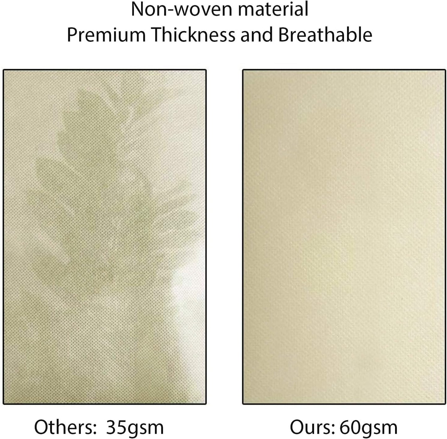 MIXC 2-Pack Plant Cover Tree Blanket Jacket Freeze Frost Protection Cloth for Potted Plants Fruit Trees (70.9‘’W×82.7‘’H)