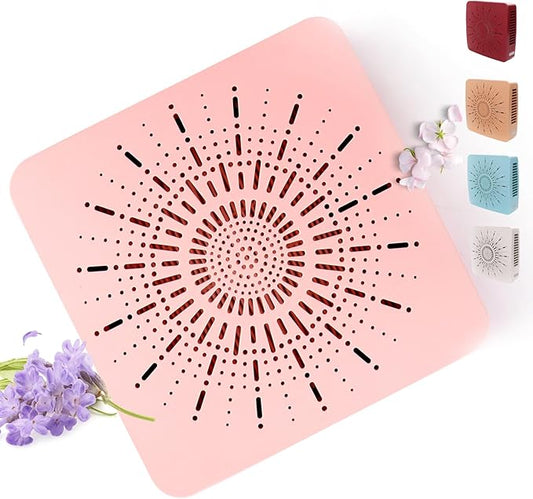 Cute Portable Mini Air Purifier with HEPA, Aroma & Ionizer – USB Fan for Bedroom, Desk, Pet, Baby, Travel – Great Gift for Girls & Teens (Blush Pink)