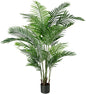 Fopamtri 6 Foot Artificial Areca Palm Tree UV Resistant Fake Palm Plant with 20 Trunks Potted Faux Tree for Indoor or Outdoor Decoration Silk Dypsis Lutescens Plants for Home Office
