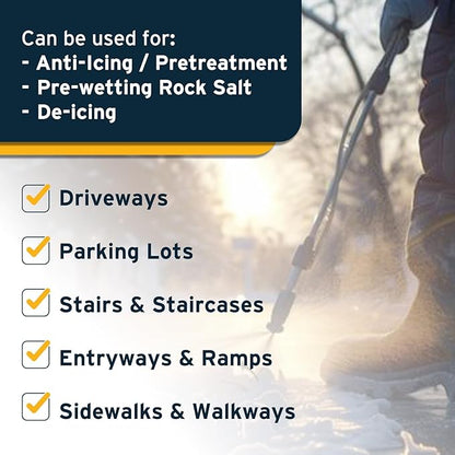 Presidential Liquid Ice Melt - Melts Snow & Ice on Contact - Pre-Treatment & Deicer - Safe On Grass, Plants & Metal - -36°F Freeze Point - Corossion Inhibitor - Made in USA - 5 Gallon
