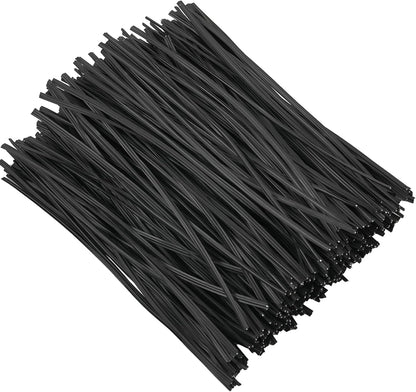 300 Pcs 6 inch Black Plastic Twist Ties, Cable Ties, for Bags, Gardening Tools