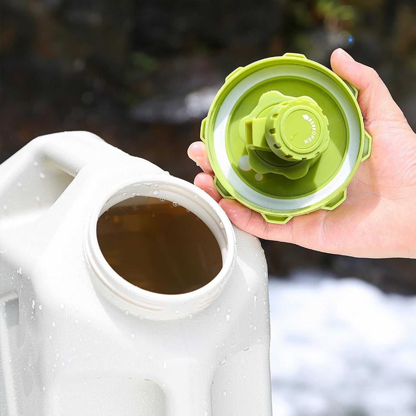 3.2 Gallon Water Jug with Spigot, BPA Free Leak-Proof Camping Water Container, Portable Emergency Water Storage for Outdoor Hiking, Camping, Home Use