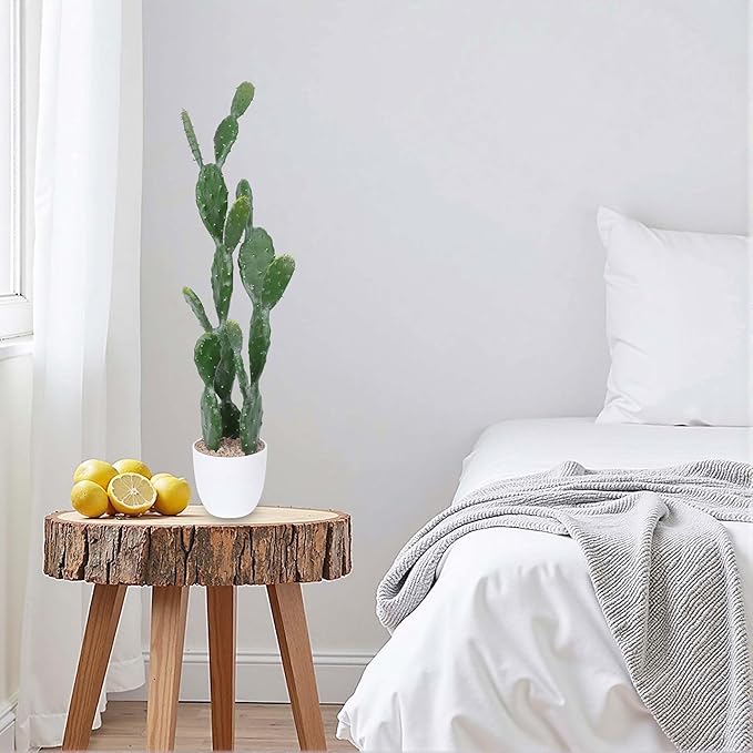 31Inch Artificial Cactus Faux Cacti Fake Cactus Saguaro Potted Plants for Indoor Outdoor Home Offices Store Decoration