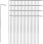 LANIAKEA 100PCS Tent Stakes Metal 8.26in Heavy Duty Ground Stake Fence Hooks Garden Edging Fence Hooks for Pitching Camping Tent Inflatables Outdoor Decorations