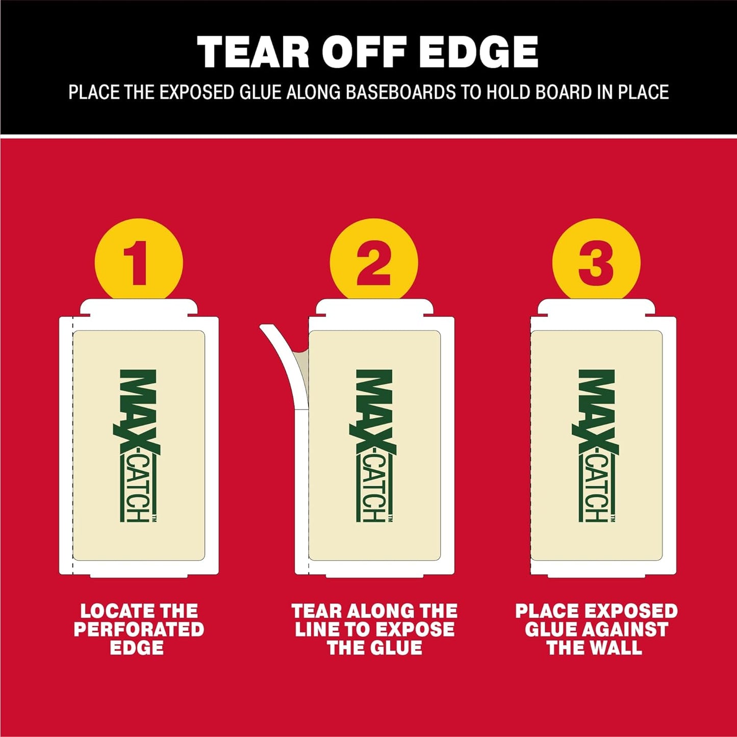 Catchmaster Max-Catch Mouse & Insect Glue Trap 36PK, Mouse Traps Indoor for Home, Sticky Pest Control Adhesive Tray for Catching Bugs, Non Toxic Bulk Unscented Glue Boards