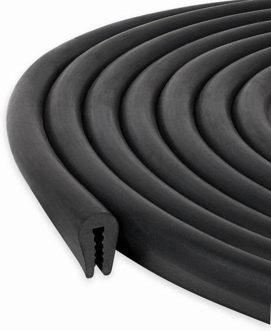 Rubber Edge Trim, Fits Edge up to 1/16 inch (1.6mm), Length 10 Feet (3.05 Meter)