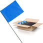 Blue Marking Flags 1000 Pack - 4x5x15 Inch Blue Flags for Yard - Markers For Lawn, Irrigation, Landscaping, Survey & Sprinkler Head Marking