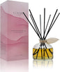 LOVSPA Reed Diffuser Set, Sandalwood & Amber Scented Oil Diffuser with Sticks, Home Fragrance Accessories for Bathroom Shelf Decor, Aroma Diffusers for Home or Office Fall Decor, USA Made