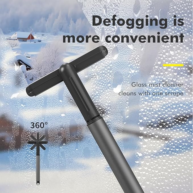 Ice Scraper with Detachable Window Squeegee for Cars Windshield Suit for Snow Rainy Foggy Weather
