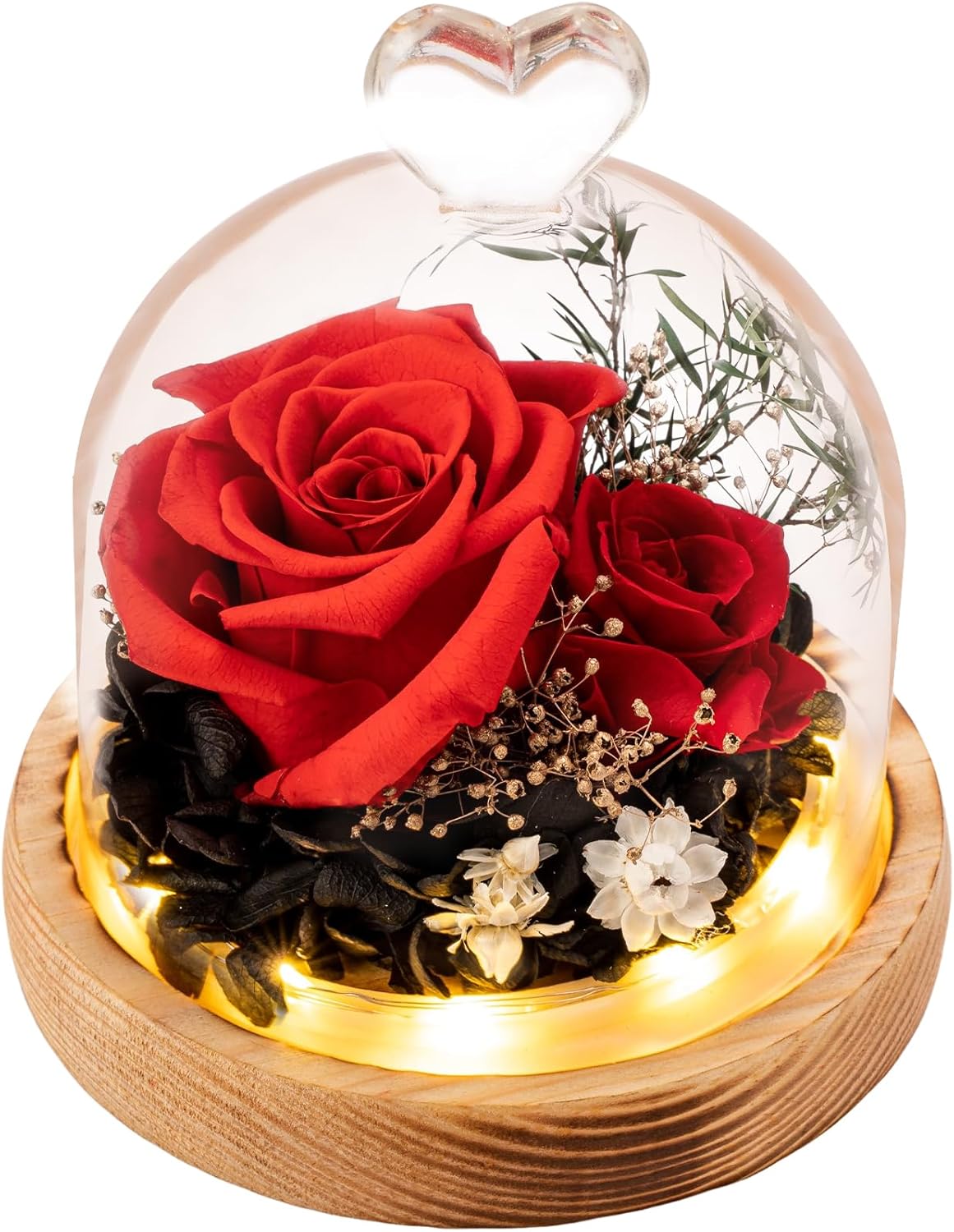 Flowers, Roses, Gifts - Preserved Flower Bouquets - Forever Roses Birthday Gifts for Women, Christmas, Mothers Day - Fresh Flowers That Last - Flowers for Delivery - Battery Included
