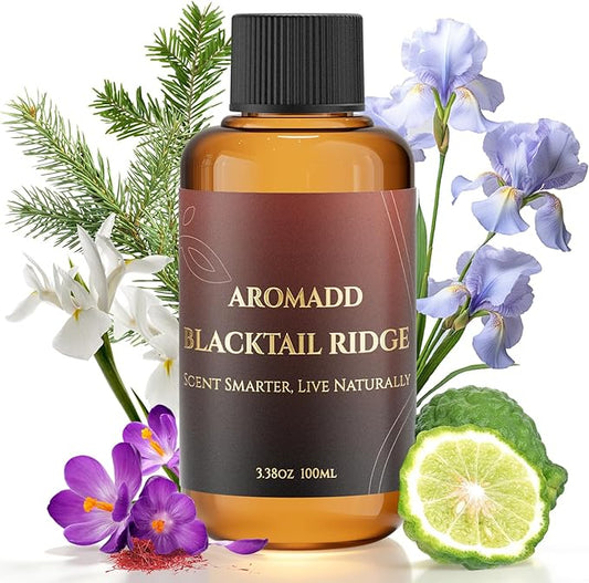 AROMADD Blacktail Ridge Diffuser Oil Inspired by Luxury Hotel Scent 3.38 Fl Oz (100ml), Aroma Diffuser & Hotel Fragrance Diffuser Oil, Essential Oil Diffuser for Aromatherapy, Long-Lasting