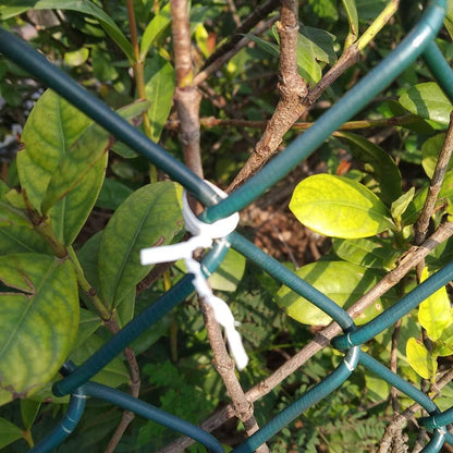 Plastic White Twist Ties 6 inch, Reusable Cable Ties,Long Garbage Bag Twist Ties, Trash Bag Coated Ties, Twisty Ties for Organizing, Plant Hollding, Office, Christmas Tree (500 Pcs)