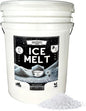 Rock Salt Ice Melt Pail De-Icer, Optimal Granule Size for Quick Melting, Ideal for Driveways, Walkways, and Entryways 45 lb Pail