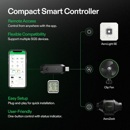 VIVOSUN AeroLight A100SE, LED Grow Light 100W with Integrated Circulation Fan & GrowHub Controller E25, Compatible with App and E42A, 2x2/2x4 Coverage, Establish an Intelligent Grow Environment