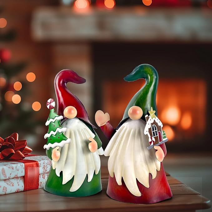 HONGLAND Outdoor Christmas Decorations Gnomes Decorative Garden Stakes, Unique Thanksgiving Gifts for Outside Garden Decor Yard Lawn Porch Party-18 Inch